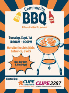 CUPE 3287 BBQ @ ARTS Tower
